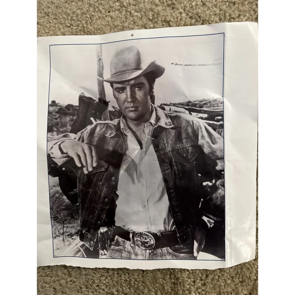 Vintage Elvis Presley 1998 Calendar Page May Cowboy Photo Memorabilia 11x12